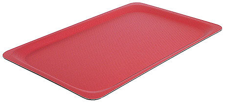 Rotes Tablett für Gastronomiebedarf.