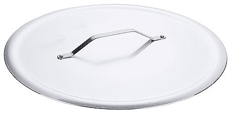 Topfdeckel aus Edelstahl, rund.