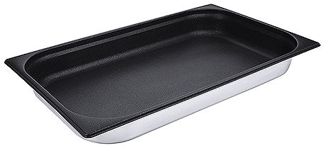 Schwarze GN-Behälter für Gastronomie.