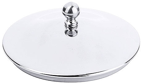 Silberner Deckel für Servierplatte.