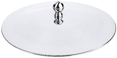 Silberner Servierdeckel für Gastronomie.