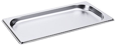 Edelstahl-Gastronorm-Behälterdeckel, rechteckig.