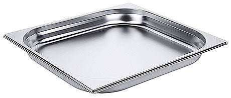 Edelstahl-Gastronormbehälter für Küche.