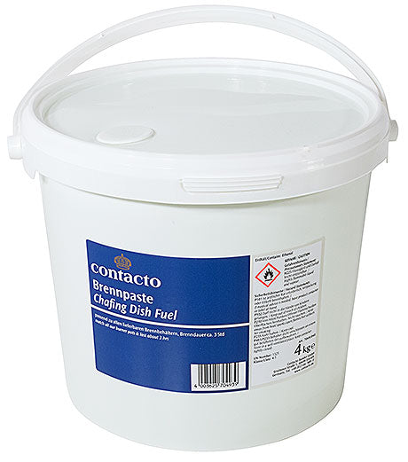 Eimer mit Brennpaste für Gastronomie.