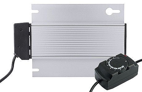 Heizplatte mit Temperaturregler.