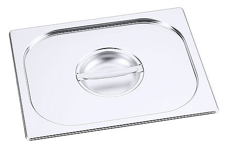 Edelstahl-Gastronorm-Deckel mit Griff.