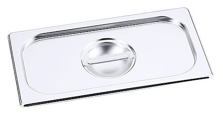 Edelstahl-Gastronorm-Deckel mit Griff.