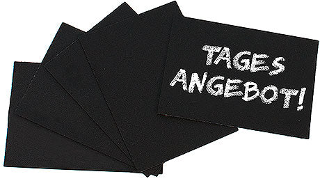 Schwarze Tafeln, "Tagesangebot" geschrieben.