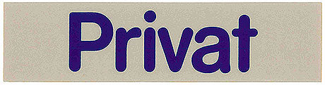 Schild mit der Aufschrift "Privat".