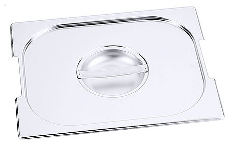 Edelstahl-Gastronorm-Deckel mit Griff.