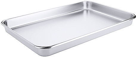 Metalltablett für Gastronomiebedarf.