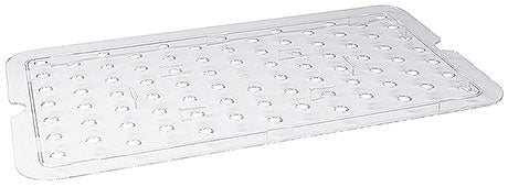 Transparenter Kunststoffdeckel mit Löchern.