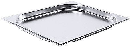 Edelstahl-Gastronormbehälter für Küche.