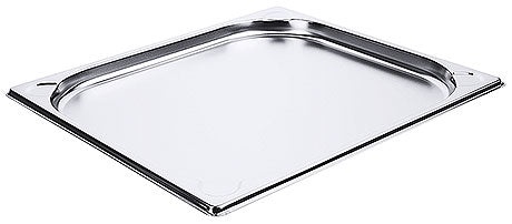 Edelstahl-Gastronormbehälter für Küche.