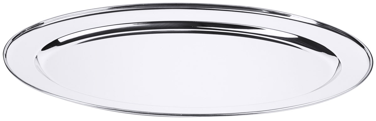 Ovaler Servierteller aus Glas