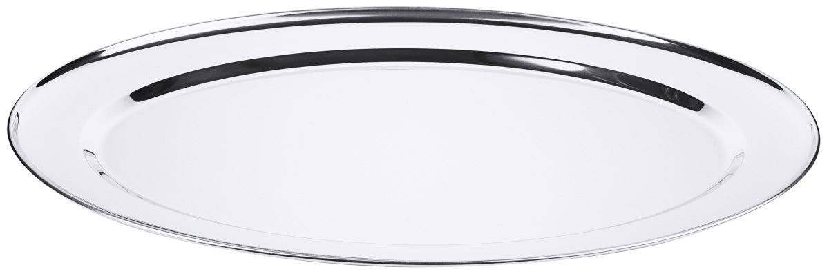 Leere ovale Servierplatte