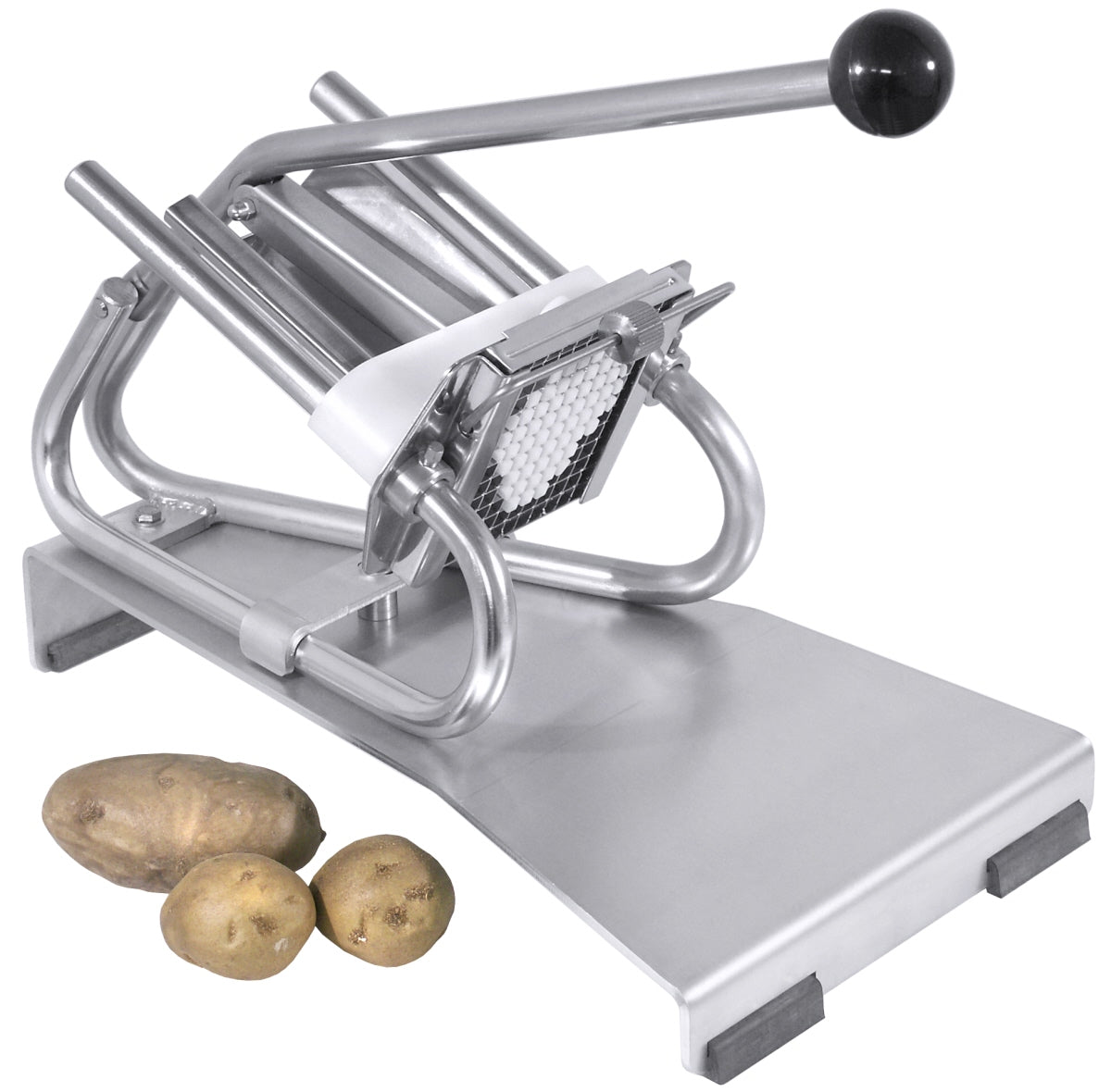 Pommes-Schneider mit Kartoffeln.