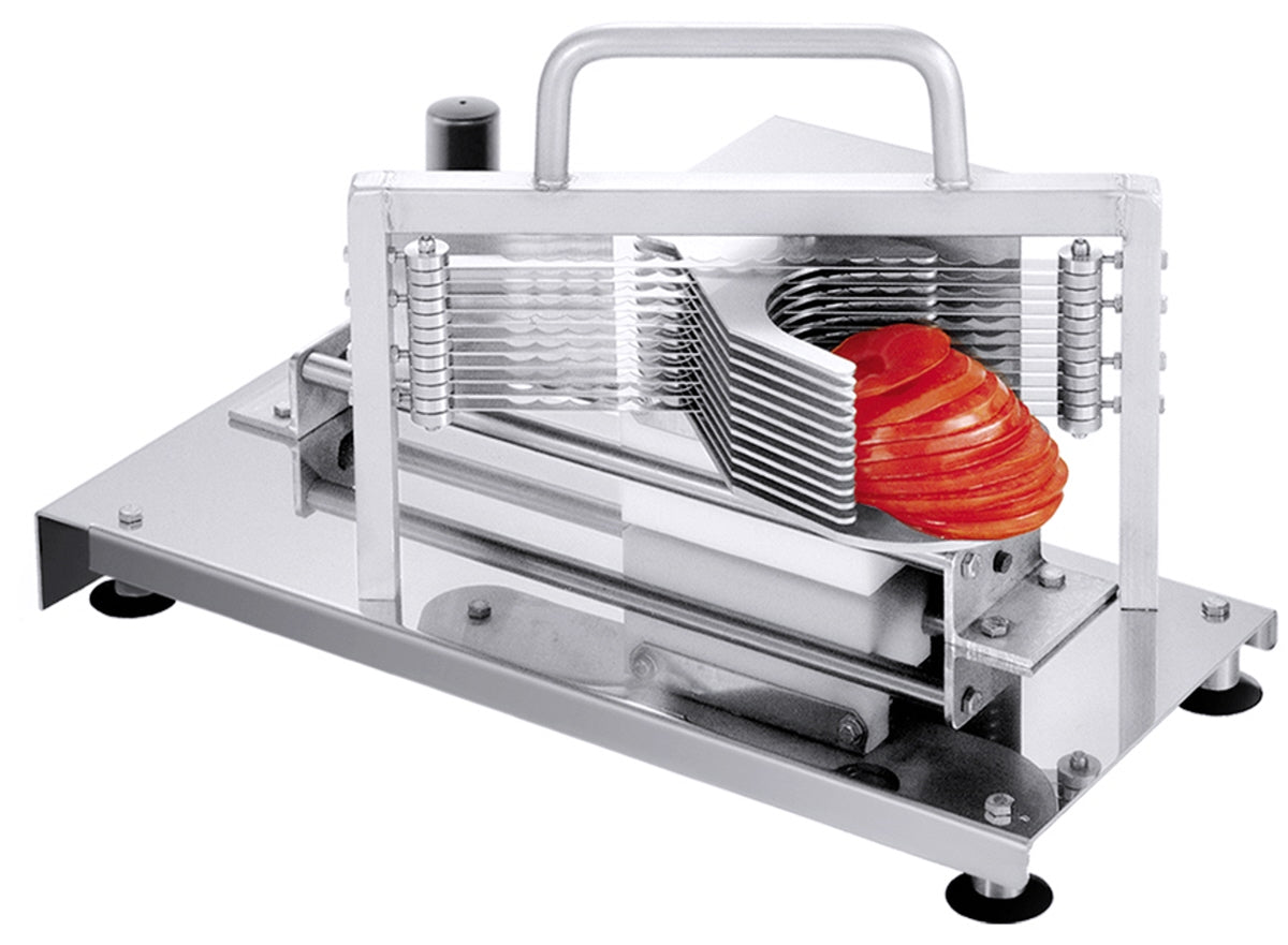 Tomatenschneider aus Edelstahl.