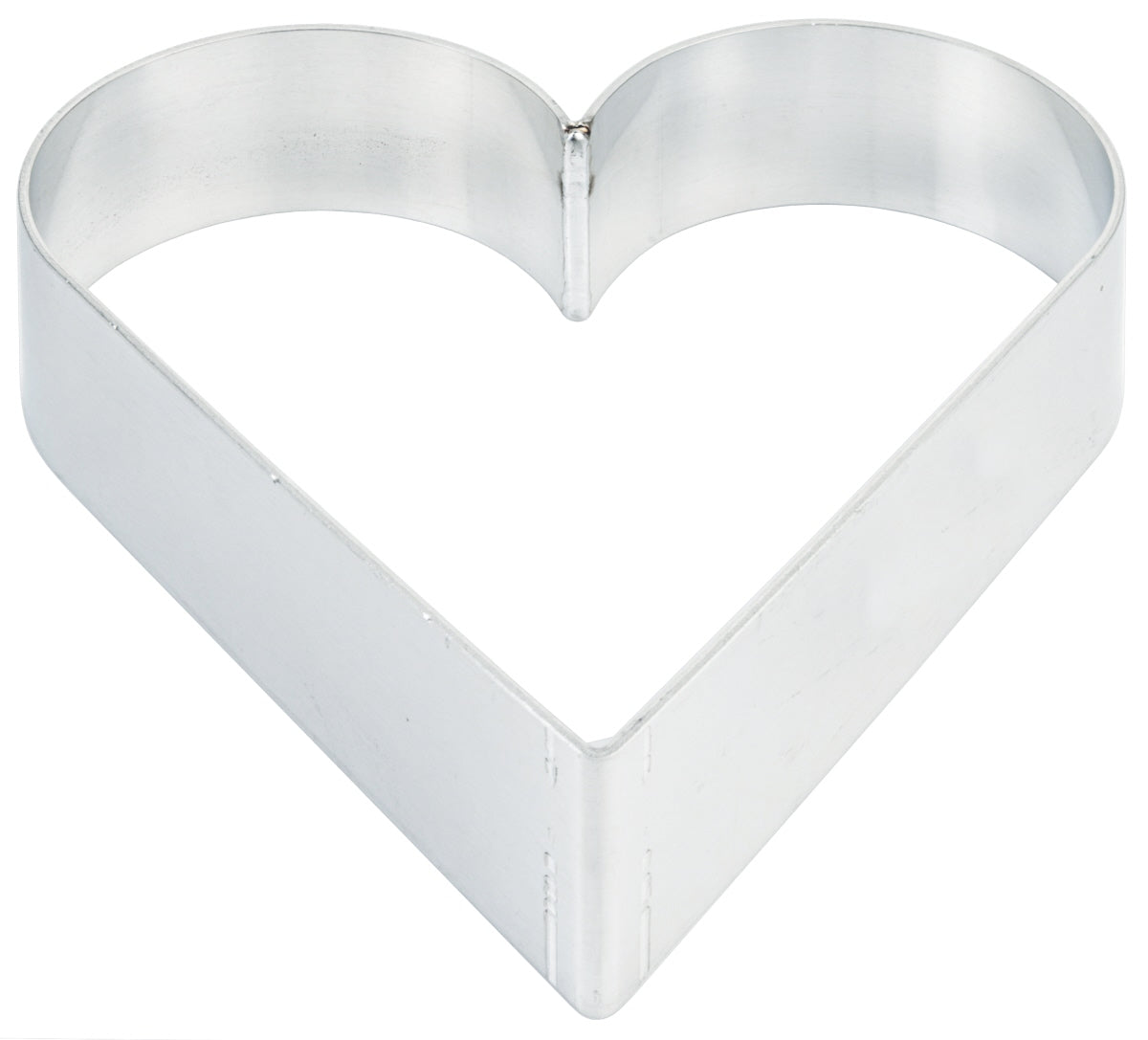 Herzförmiger Backring aus Edelstahl