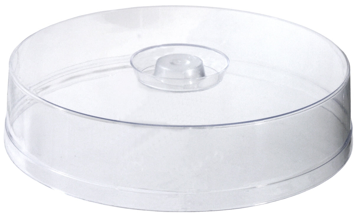Transparente Abdeckhaube für Speisen.