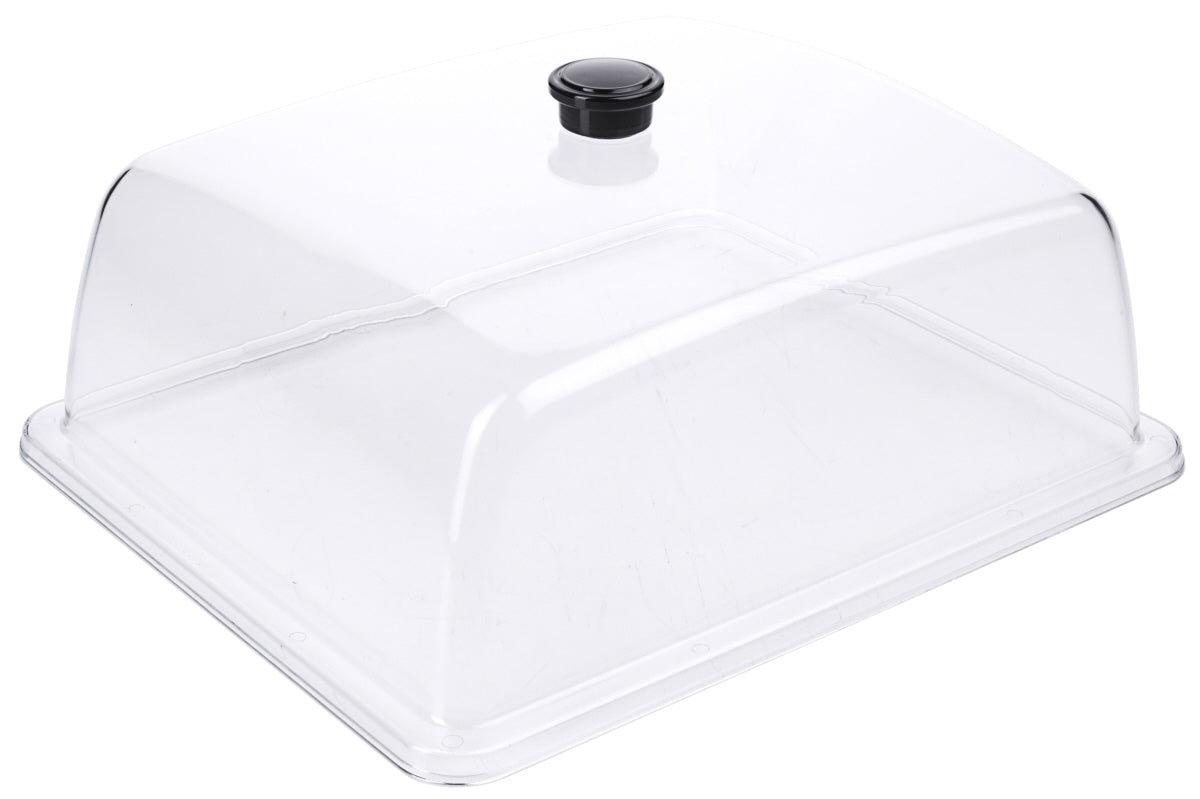 Transparente Buffet-Abdeckhaube mit Griff