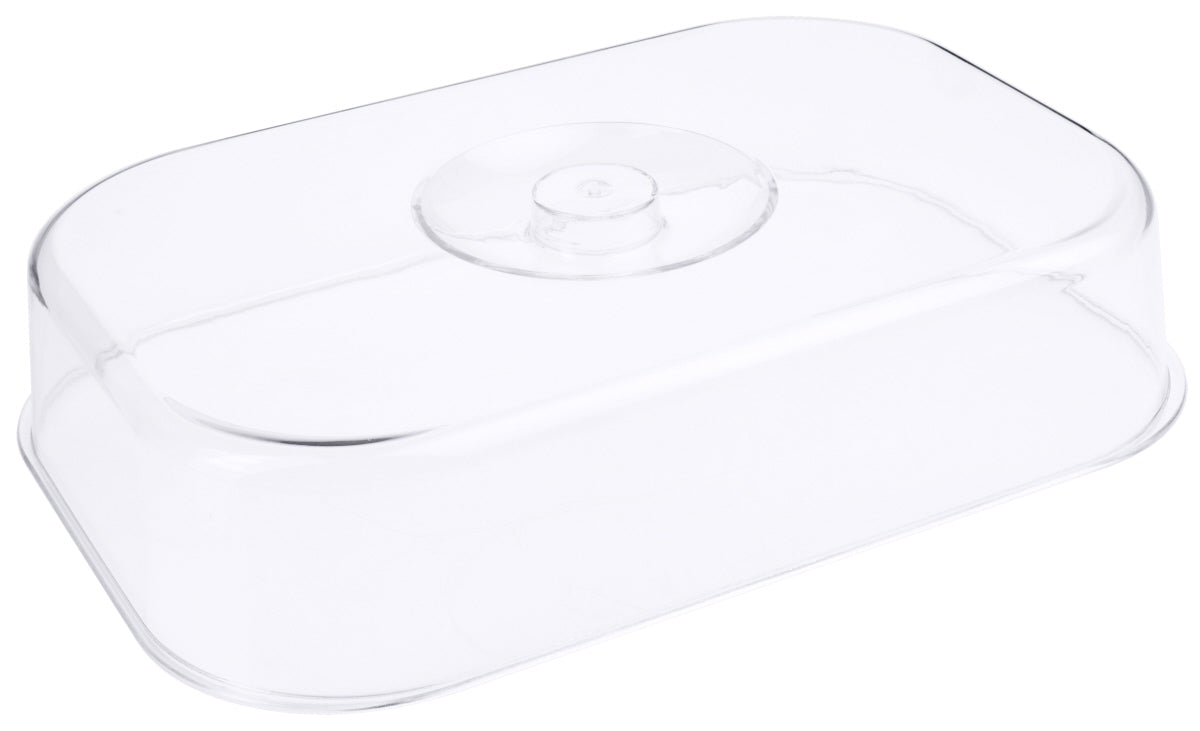 Transparente Abdeckhaube für Speisen.