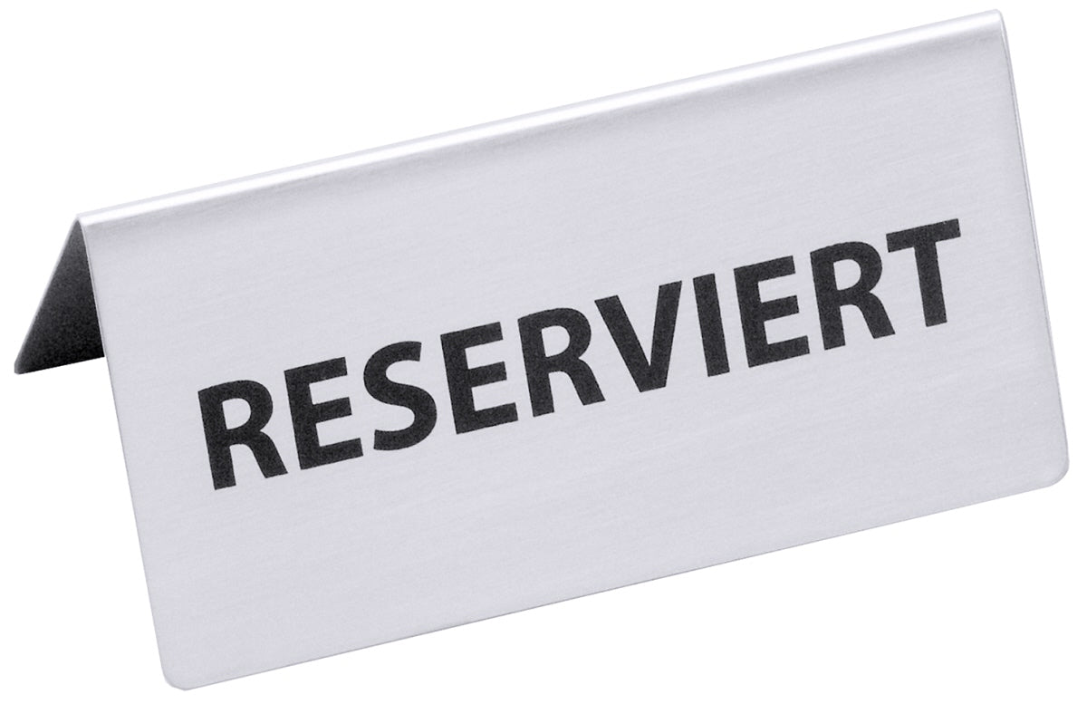 Reserviert-Schild aus Metall.