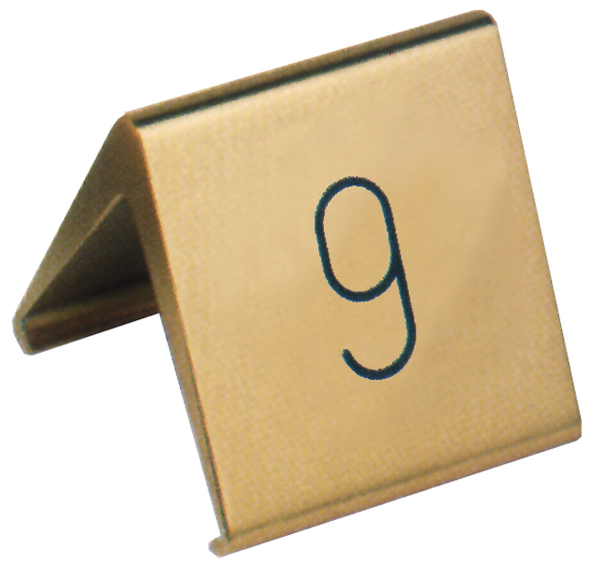 Tischnummern aus Metall, 19 und 9.