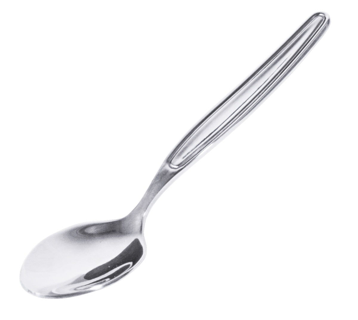 Metalllöffel mit geriffeltem Griff.