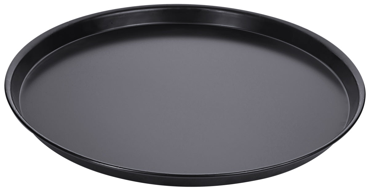Rundes schwarzes Pizzablech