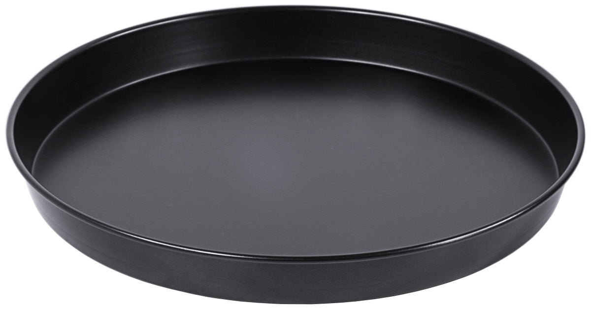 Schwarze runde Backform