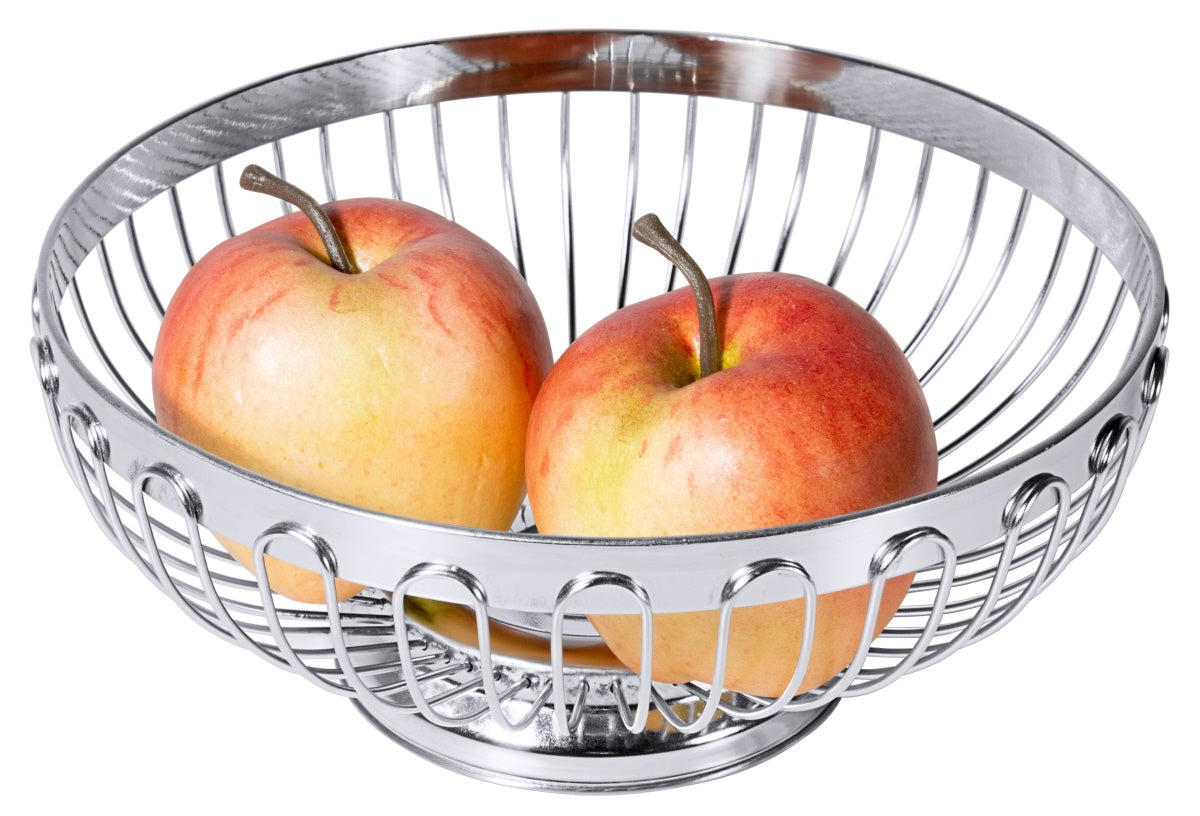 Obstschale mit zwei Äpfeln.