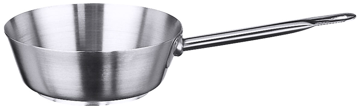 Edelstahl-Kochtopf mit langem Griff