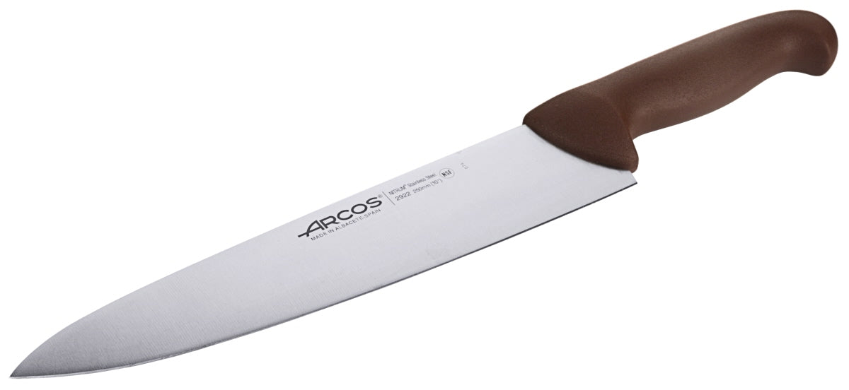 Kochmesser mit braunem Griff