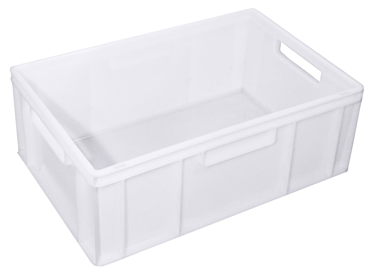 Weiße Kunststoff-Stapelbox für Gastronomie