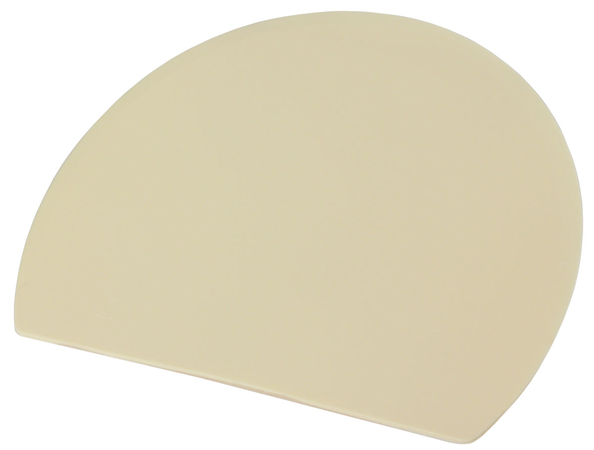 Halbrunde Pizzaschaufel aus Holz.