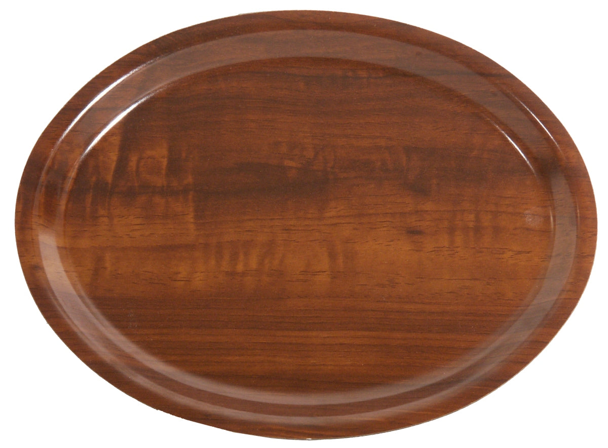 Holztablett, oval, braun, Gastronomie.
