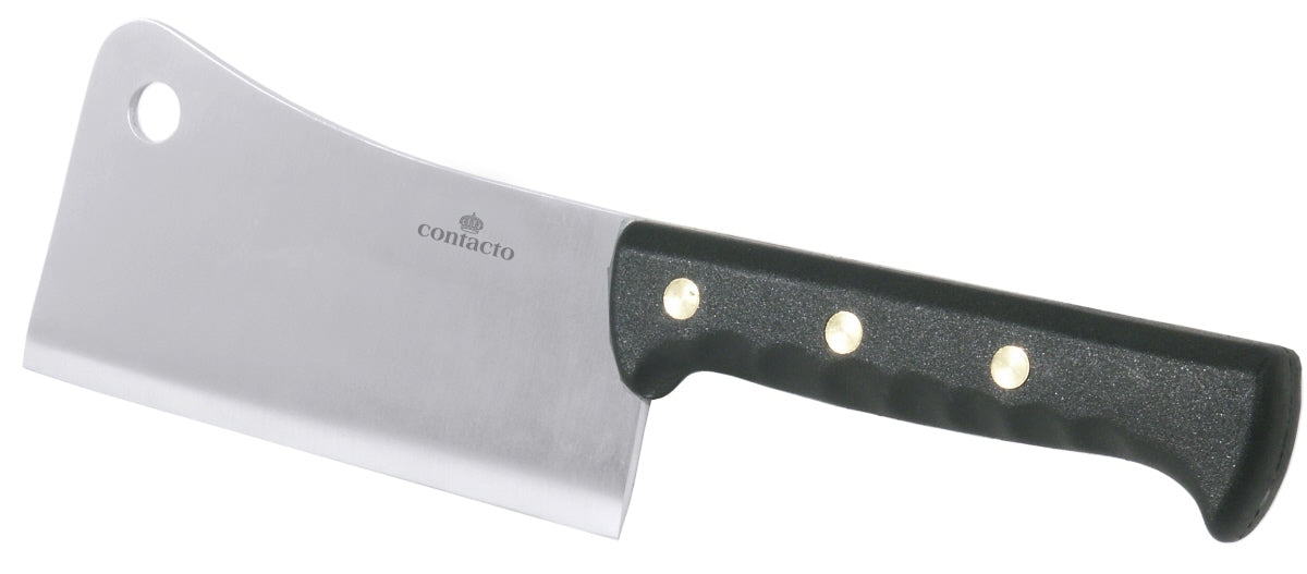 Hackmesser mit schwarzem Griff.