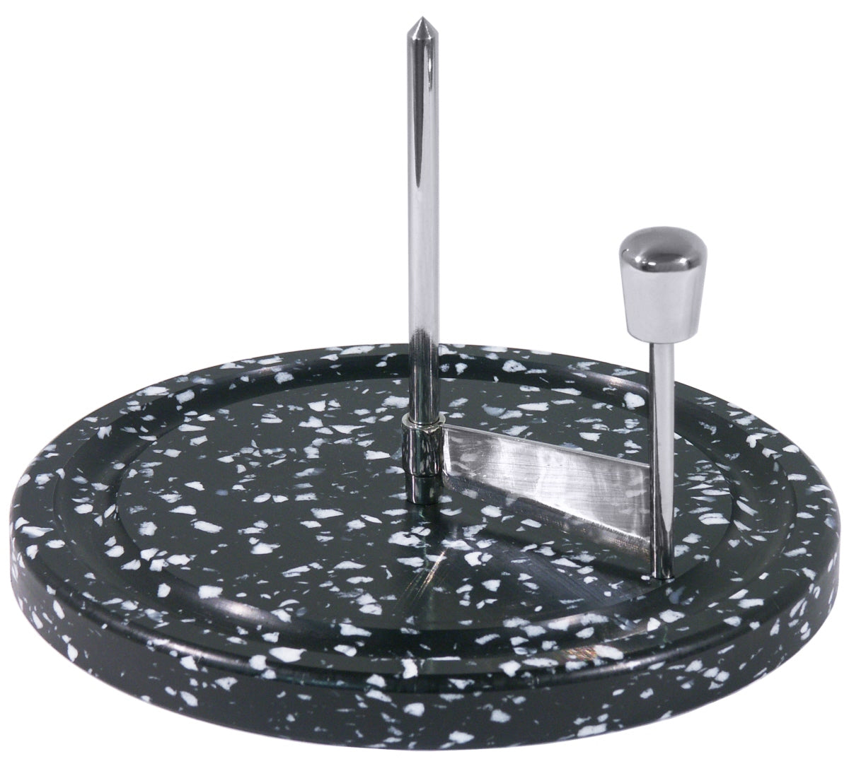 Küchenrollenhalter aus Metall, schwarz.