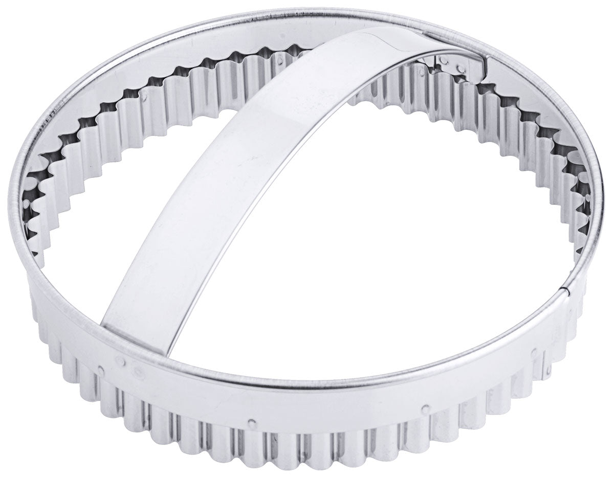Runde Tarteform aus Edelstahl