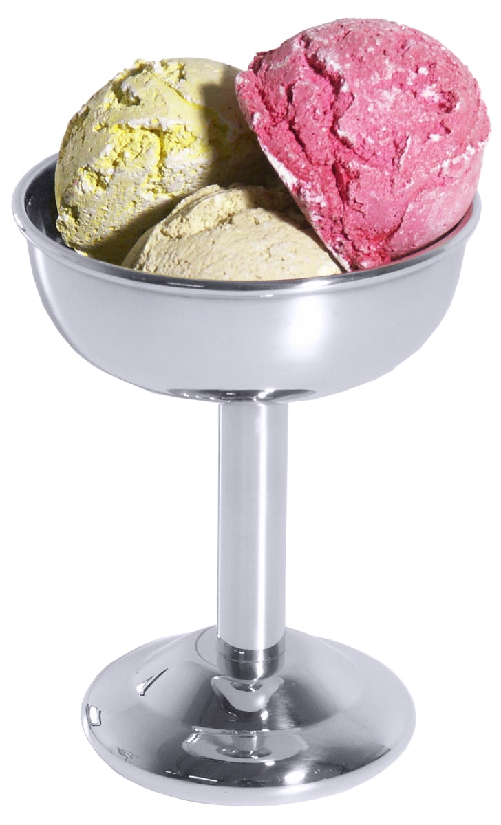 Eisbecher mit verschiedenen Eiskugeln.