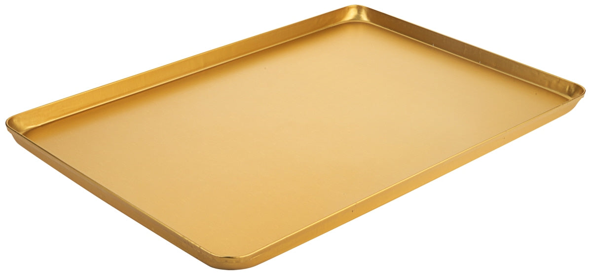 Goldenes Blechtablett für Gastronomie
