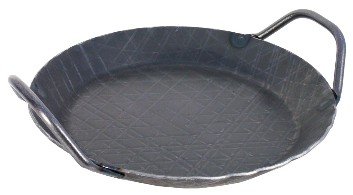 Servierpfanne aus Metall mit Griffen