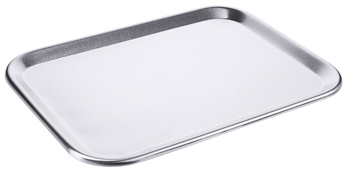 Metalltablett für Gastronomiebedarf.