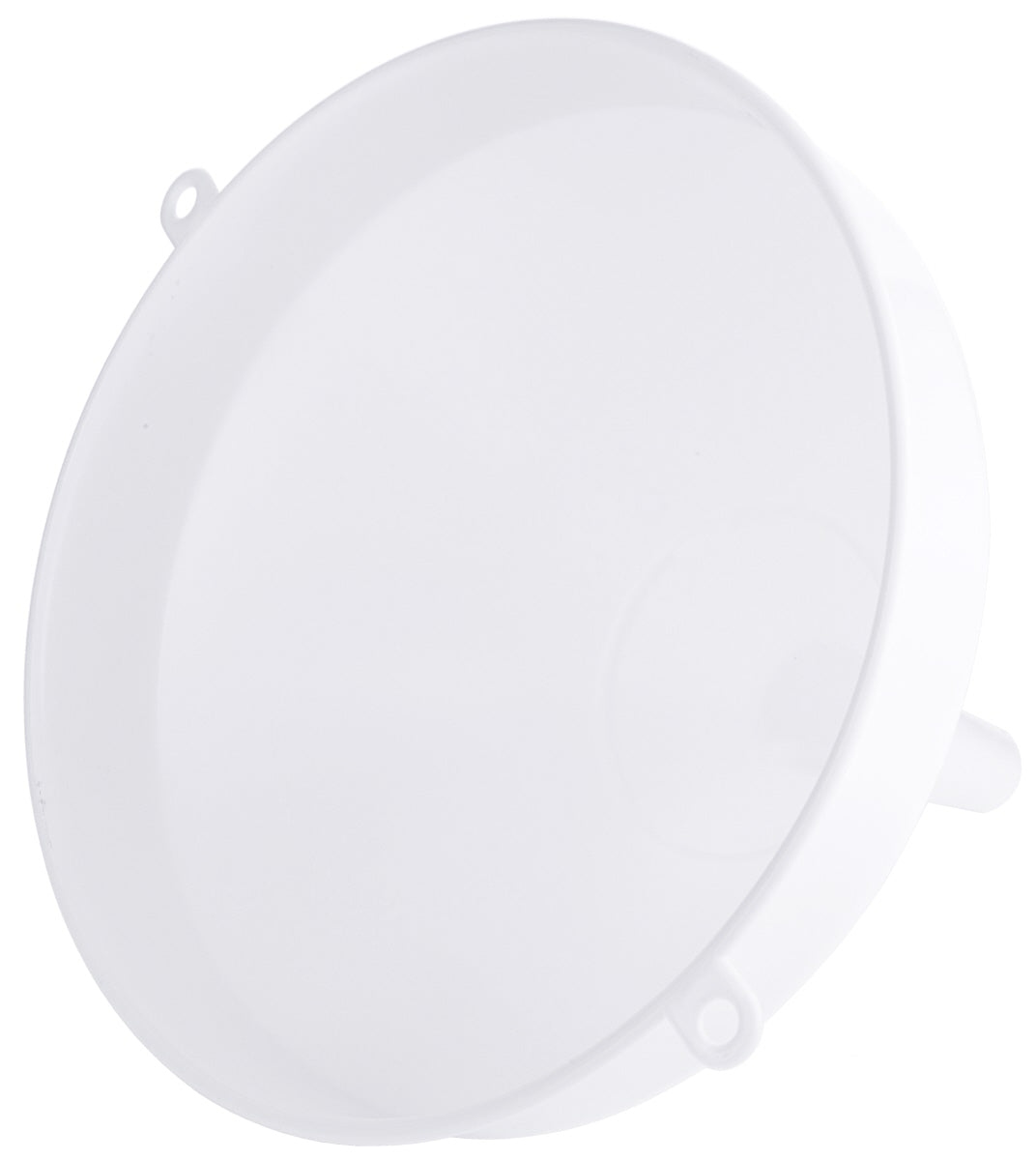 Weißer runder Kunststoffdeckel