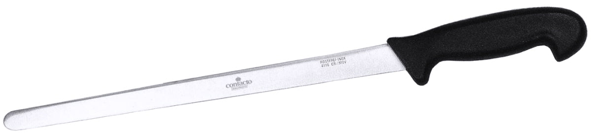 Langes Messer mit schwarzem Griff.