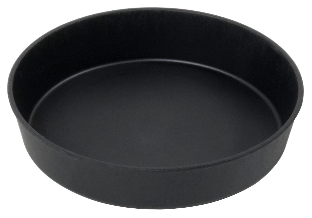 Schwarze runde Servierschale