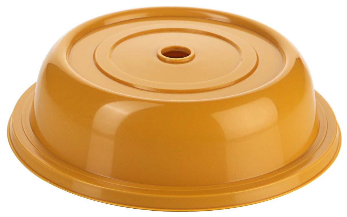 Gelbe Speisehaube aus Kunststoff