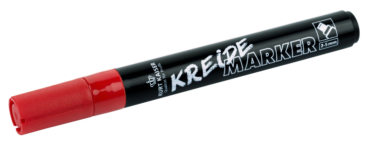 Roter Kreidemarker für Gastronomie.