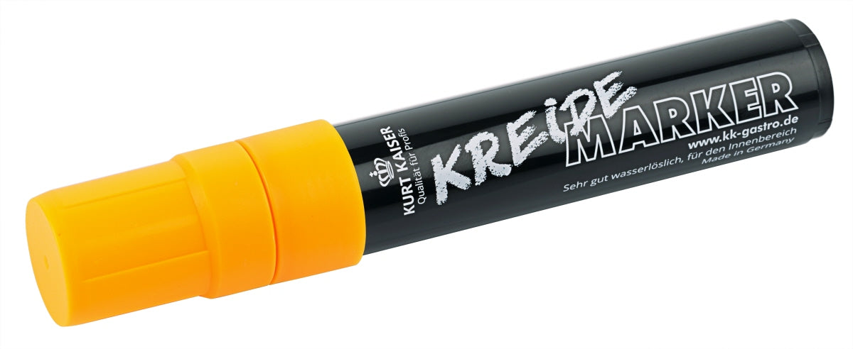 Kreidemarker mit gelber Kappe.